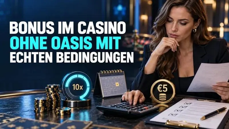 Bonus im Casino ohne OASIS mit echten Bedingungen